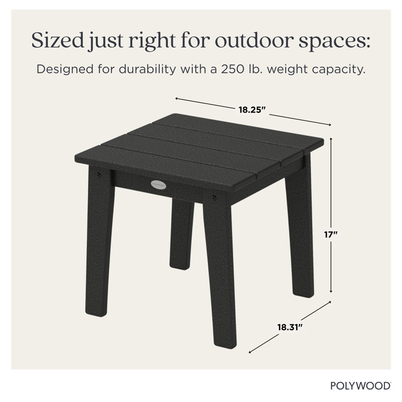 POLYWOOD X  Sol 72 End Table, Green
