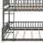 Full XL Over Queen Bunk Bed With Guardrails-411180305
