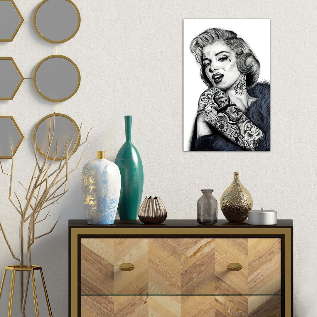 Leinwandbild Marilyn Monroe von Inked Ikons