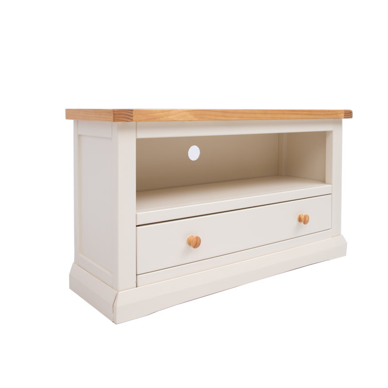 Narvaez TV Stand for TVs up to 48", Natural/White