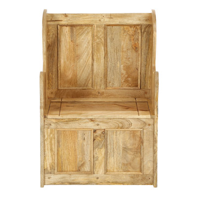 Solid Wood Storage Bench