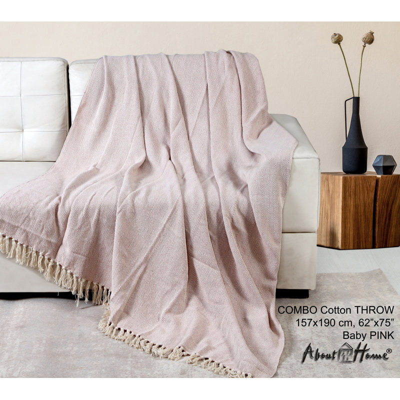 Klowey Throw, Baby Pink