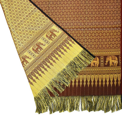 Nappe en soie à imprimé animal