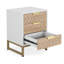 Ensemble de 2 tables de chevet modernes avec 3 tiroirs