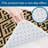 Beige Black Tribal Kitchen Mats, 2 Pcs, for Kitchen & Entryway