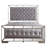 Stylish Contemporary Silver Champagne Bed