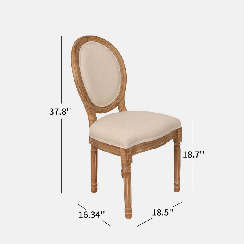 18,5 po de largeur, Crème ; lin