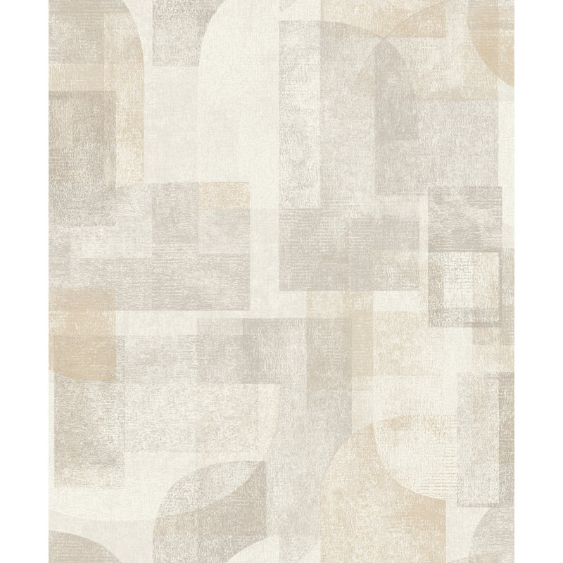 Papier peint géométrique Cassandra, Beige