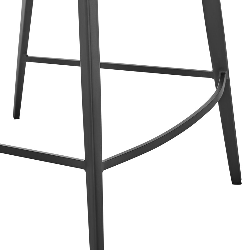 Tabouret de bar et de comptoir Ivonne, Similicuir brun clair, Tabouret de comptoir (siège d'une hauteur de 25,6