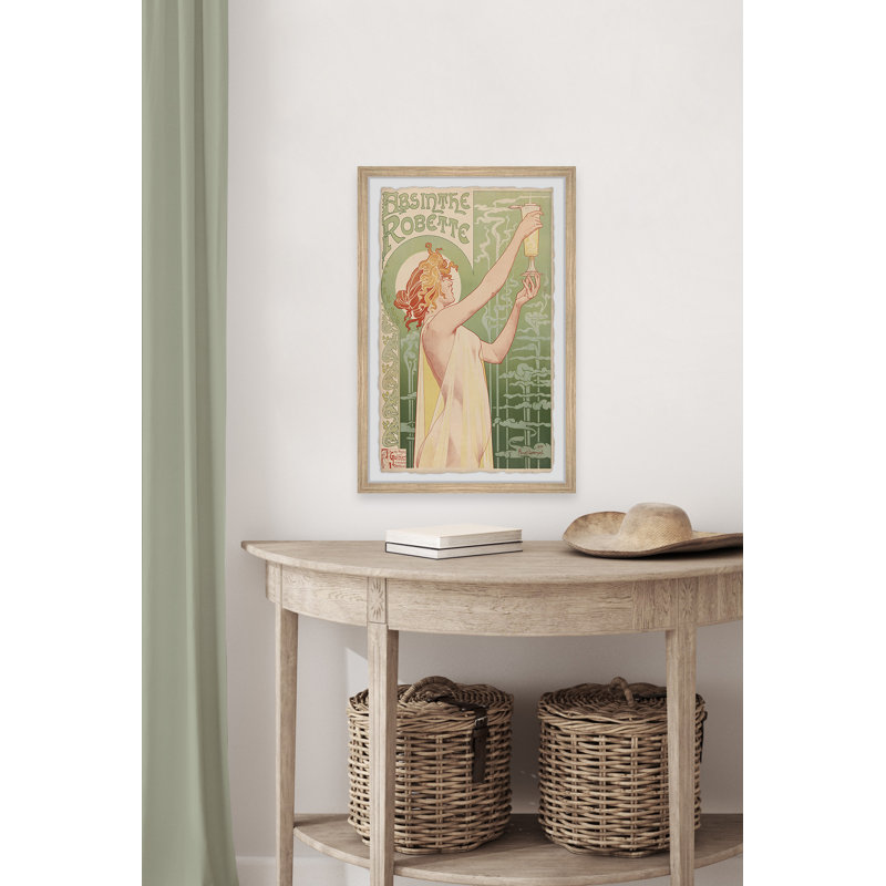 «Absinthe Robette», reproduction encadrée, H 12 po x l 8 po