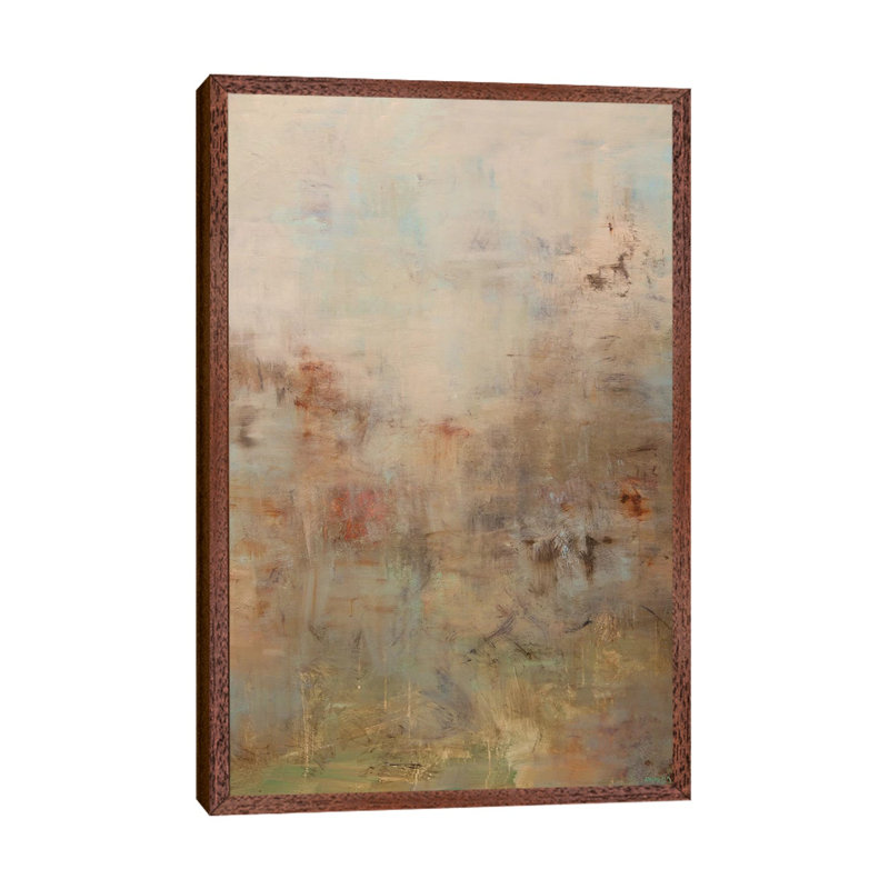 Silence by Osnat Tzadok - Painting on Canvas, Brown Framed, 101.6 cm H x 66.04 cm W