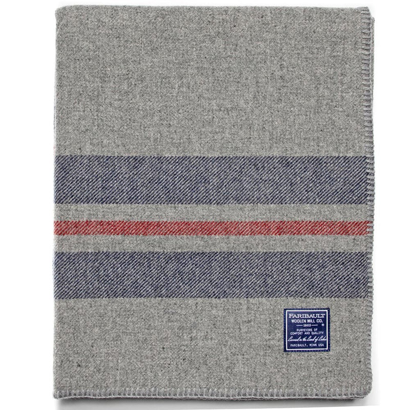 Cabin Collection Hand Woven Blanket, Gray, 50" x 72"