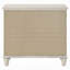 Table de chevet 2 tiroirs Laveda en blanc perle