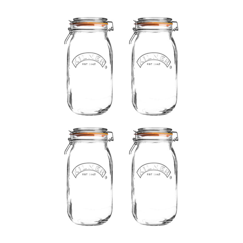 Glass Canning Jar - Set of 4