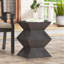 Table d'appoint d'extérieur en béton léger