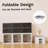 Single Sturdy & Convenient  Foldable  Cabinet, Durable Steel-Wood Combo with Anti-Slip Design & Quick Fold & Install, Easy to DIY Storage Container with door-1639495830