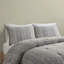 Ensembles de literie en jacquard de coton gris moderne, grand édredon pour chambre à coucher