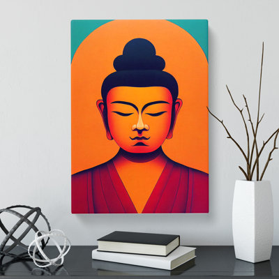 Buddha Geometric - Wrapped Canvas
