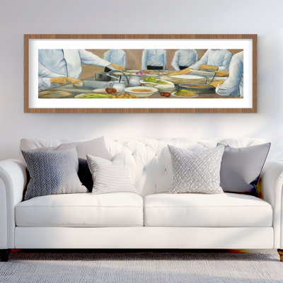 Cook chefs at work - Food Contemporary Framed Matte Print