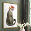«Flower Crown Cats I», reproduction encadrée - bois massif-1964555148-1964555149