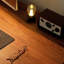 Nut-brown + Black Rectangular Hight adjustable Solid Wood + Steel with 2 drawers desk-107971799