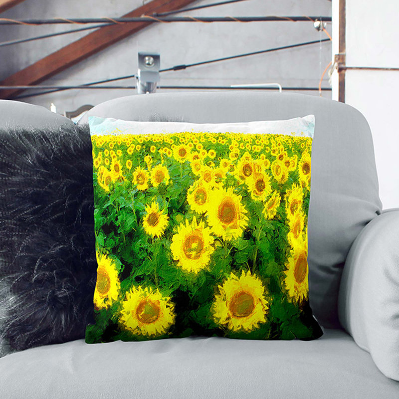 Square Throw Cushion, Black, 40 x 40 cm