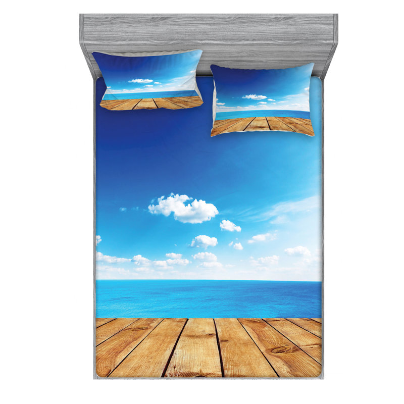 Microfiber Sheet Set, Queen Sheet Set + Fitted Sheet + 2 Pillowcases
