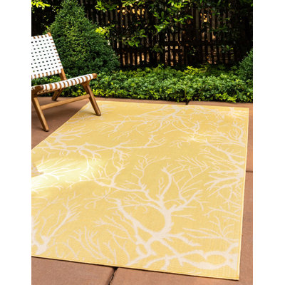 Tapis intérieur / extérieur floral Raelene