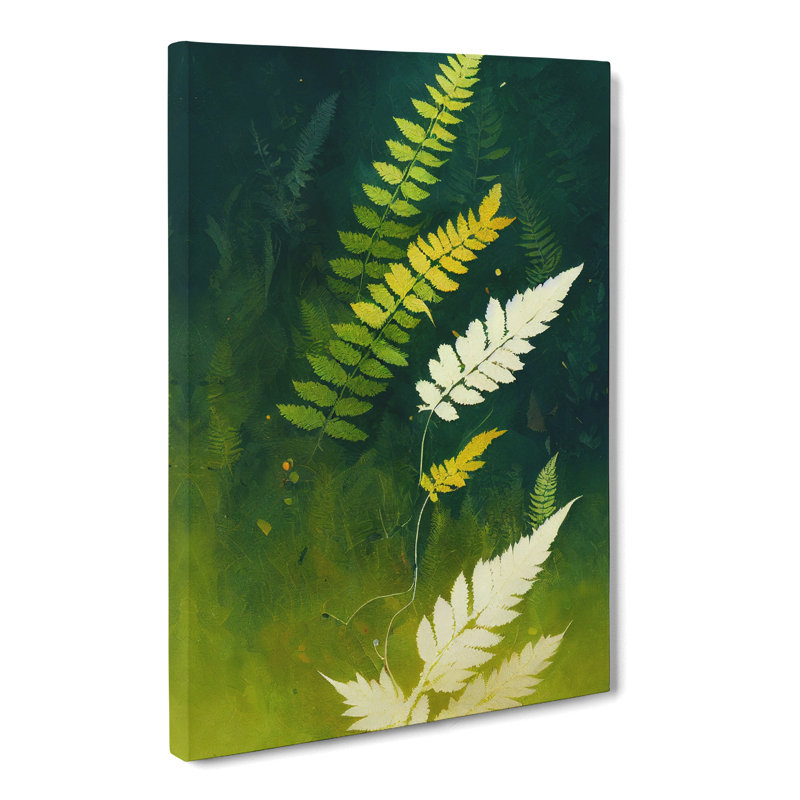 Burin Fern Leaf - Wrapped Canvas, 50cm H x 35cm W x 3cm D