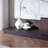 Expandable Rock Panel TV Stand Coffee Table Set