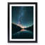 Milky Way Above a Lake in Italy in Abstract - Picture Frame Graphic Art Print-55739986-55739987