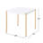 Square Top End Table With Metal Legs