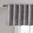 Faux Silk Embroidered Window Valance Grey 50X18"-615764504