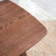 Table basse en chêne massif avec rangement double couche - couleur noyer, 39,4 po-313320392