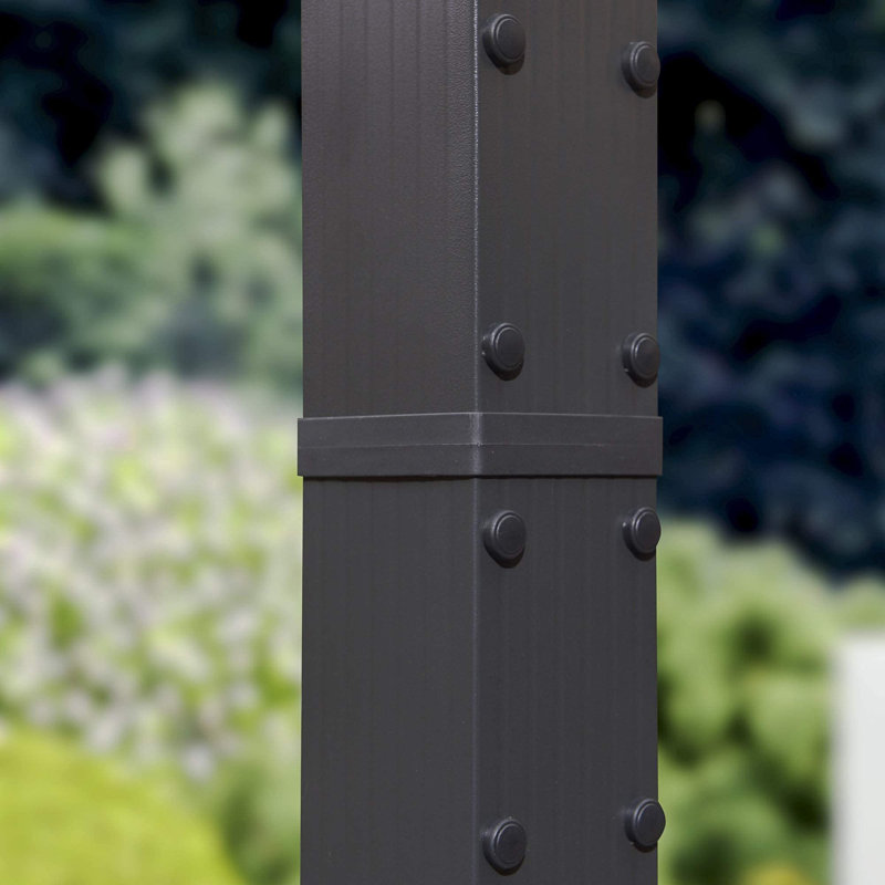 4m x 3m Aluminium Pergola, Grey