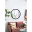 Miroir circulaire 32 po avec cadre perlé en métal