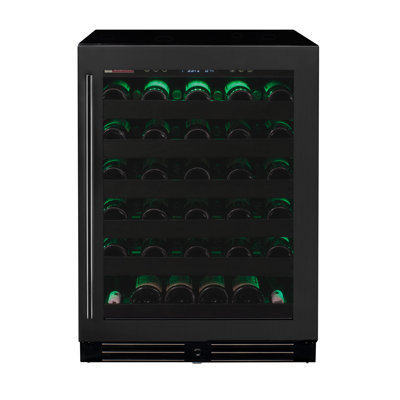 Allavino Reserva Series 50 Bottle Single Zone Built-in Luxury Wine Refrigerator with Black Stainless Steel Door - Right Hinge | Fridge.com