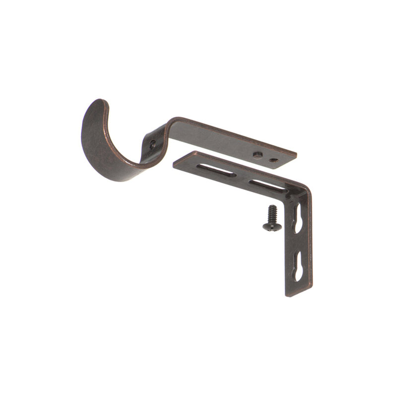  Supports réglables pour tringles à rideaux - pour tringles de 1 ou 1 1/8 pouce. Ensemble de 2 - Bronze huilé