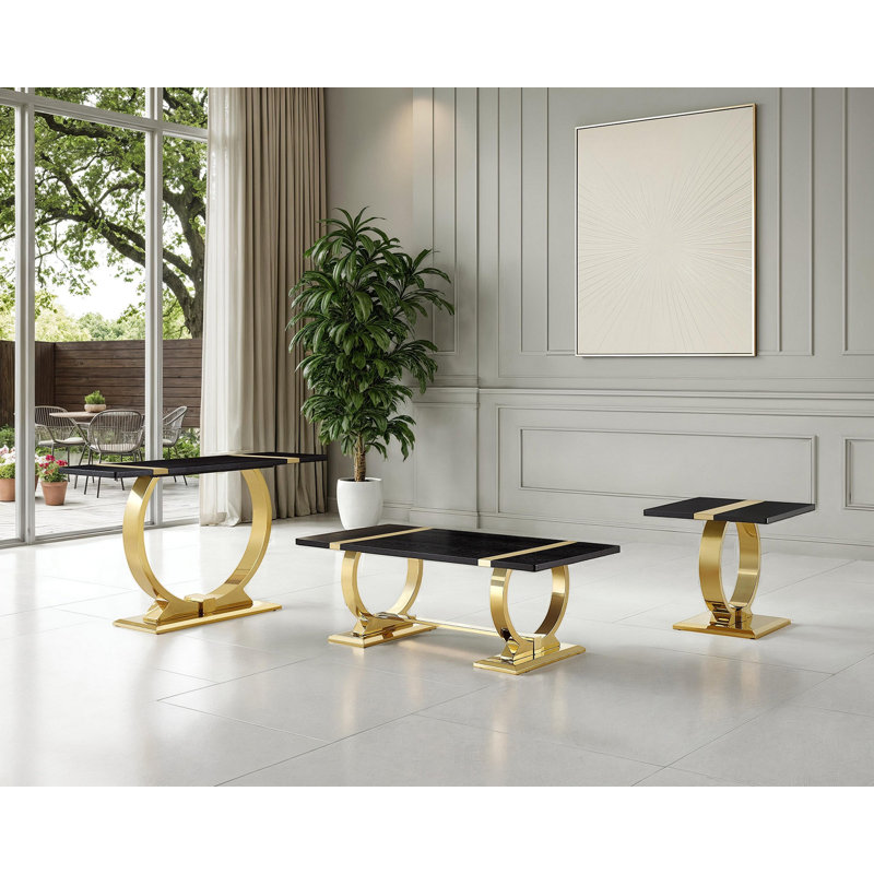 Table basse rectangulaire 1 pièce Trestle Base
