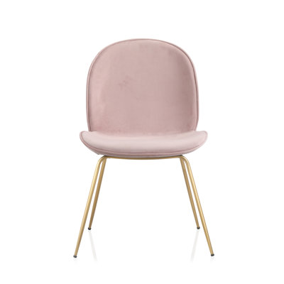 17.5'' H Velvet Upholstered Side Chair