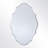 Beveled Scalloped Frameless Decorative Wall Accent Mirror-568896622