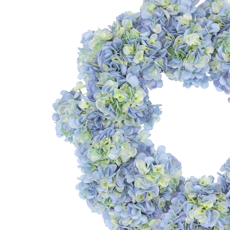 Couronne d'hortensia 24 po Sofia, Blue Green
