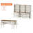 2 Piece Office Set, 56" Executive Desk & Set Of 2 Bookcases With Drawers-70496807