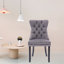 Chaises de salle à manger capitonnées en velours à oreilles-880669742-880669728