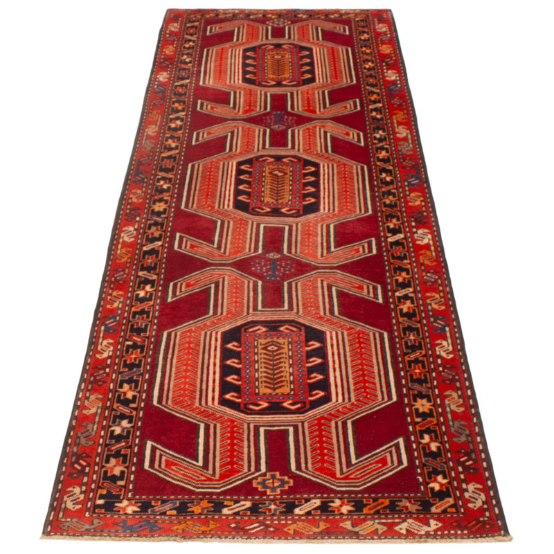 Tapis de couloir unique 3 pi 10 po x 11 pi 1 po Atzimba