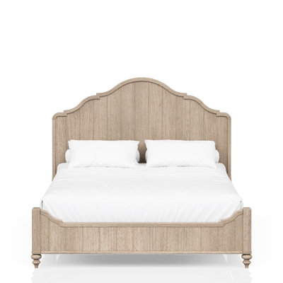 Seductive Queen Panel Bed In Stunning Sand Finish - Transitional Casual Bedroom Ravishing Size Mesmerizing