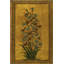 Tapis tissé à motif floral jaune-1293928572