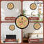 Horloge-Face-Avec-Ornements-Flocons de neige
