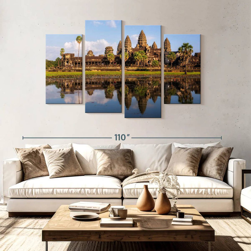 Adella Angkor Wat Reflection, 54" H x 84" W