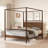 Montel Solid Wood Canopy Bed Frame Four Posters Bed No Box Spring Needed-1802337766